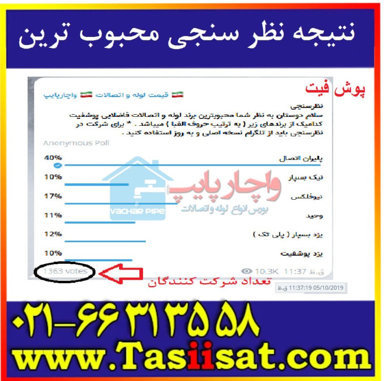 کاملترین لیست شرکت های تولید کننده لوله و اتصالات فاضلاب پلیکا پوش فیت ...
